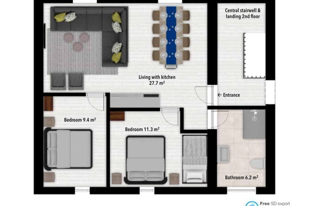 Authentic Stays - 5P-Apartment Eijsden Exteriör bild